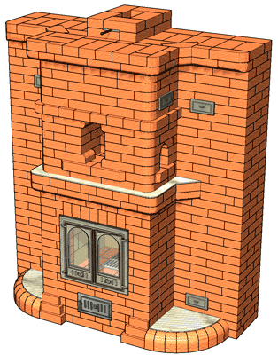 №367 Т-образная каминопечь — 4900