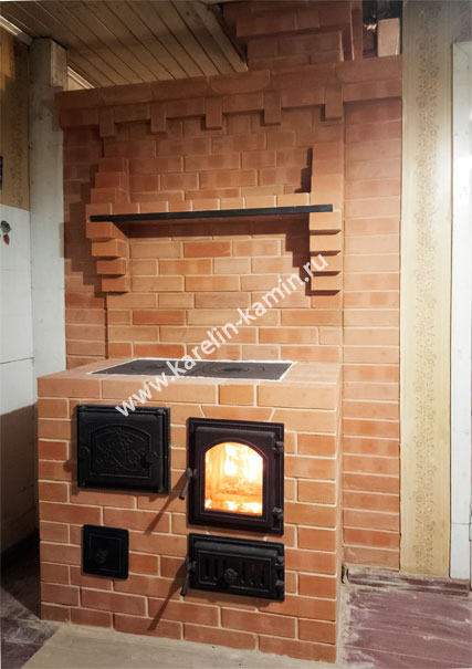 Фотография кухонного очага с духовкой - karelin-kamin.ru