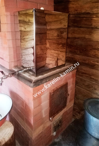 Фотография печи №39 Банная печь - каменка - karelin-kamin.ru