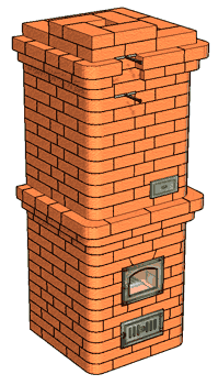 Печи из кирпича для дома: схема самой простой печи + порядовка
